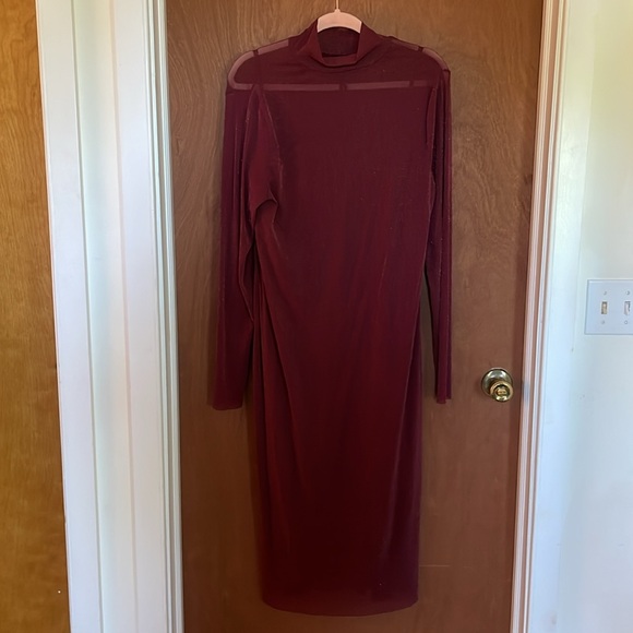 EUC Wild Fable Sparkle Mesh Bodycon Midi Dress - Picture 4 of 5